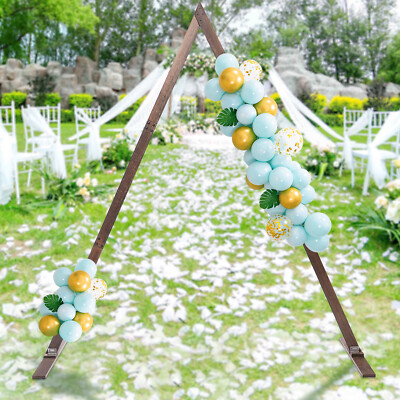 Wedding Arch Triangle Balloon Arch Stand Wood Backdrop Stand for Party Event TOP