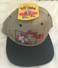NEW Taz Looney Tunes Tasmanian Devil Adjustable Baseball Cap Hat 1996 NWT OS