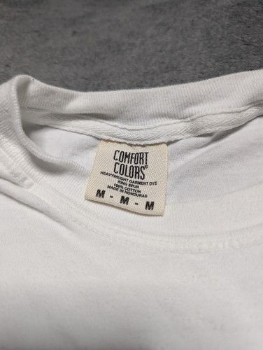 Retro 90s Style Sideboob T-Shirt White Medium Funny Classic Geometric Graphic - Picture 3 of 5
