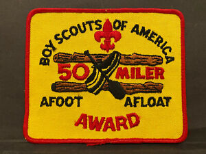 Scouts BSA 50 Miler Award Leather Patch Boy Scout 