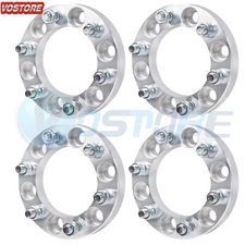 (4) 1" Inch Wheel Spacers fits Chevy Cadillac | 6x5.5 ( 6x139.7 ) 14x1.5 | 6 Lug