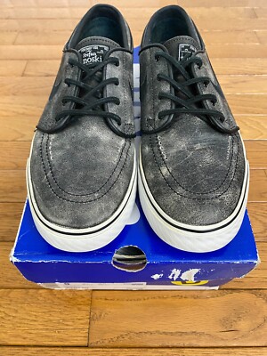 Nike Stefan Janoski ブラック スケートレザーシューズ s-l400.jpg