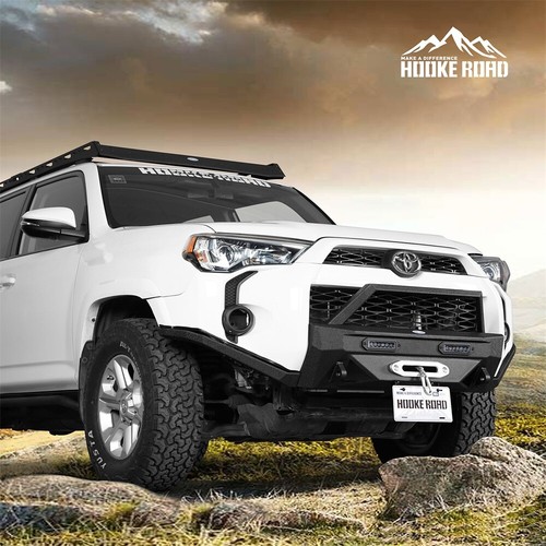 Steel Stubby Front Bumper w/Led Light & Winch Plate for Toyota 4Runner 2014-2024