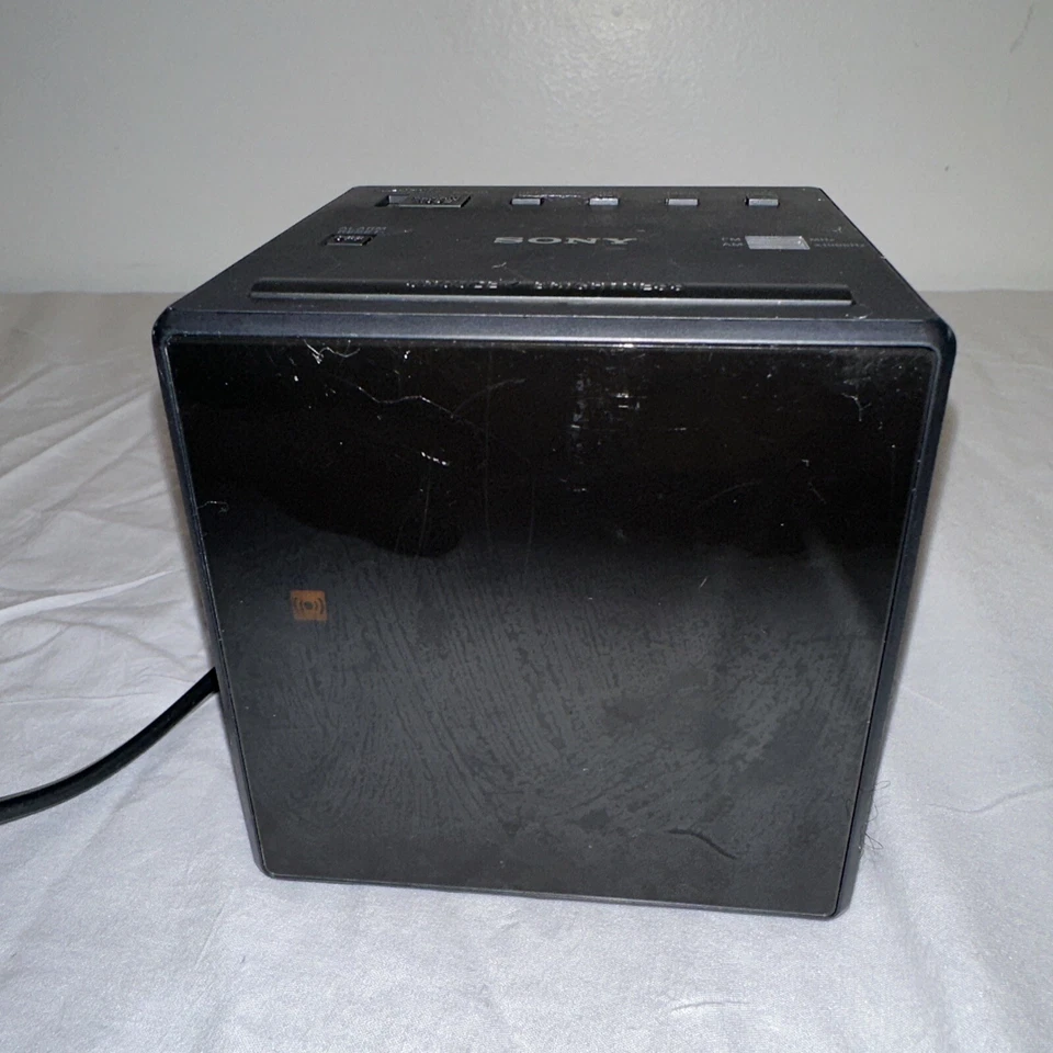 Sony Clock Radio Model ICF-C1T AM FM Dual Alarm Clock Radio Tested Working CLL - Image 2 of 4
