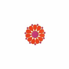 NEW Lindsay Phillips Kya Pink  Orange snaps Snap Shoe set of 2 snaps