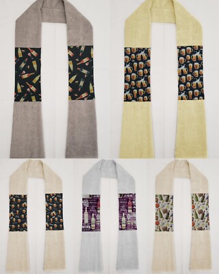 Beer or Wine Kitchen Towel Boa / Scarf (5 Patterns Available)