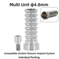 Manicotto temporaneo titanio Ti MU multi unità 4,8 mm pilastro adatto con oss