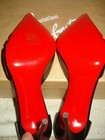 100% AUTH NEW WOMEN LOUBOUTIN SPIKE CROSS 100 PVC LEATHER PUMPS/HEELS US 7.5 — photo 6