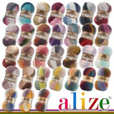 Alize 5 x 100 g Angora Gold Batik Farbverlaufswolle Polyacryl ergiebig 31 Farben