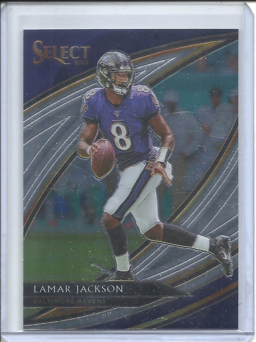2019 PANINI SELECT FOOTBALL FIELD LEVEL LAMAR JACKSON # 214 RAVENS