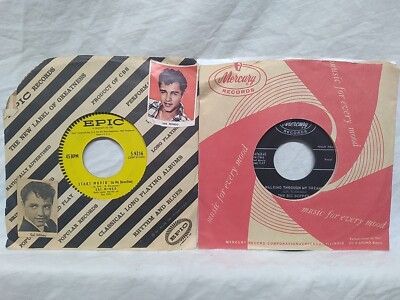 Sal Mineo Start Movin & Big Bopper Walking Dreams 45 RPM records lot-2 1957-58