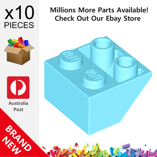10x Genuine LEGO™ - Slope Inverted 45 2 x 2 with Flat Bottom - 3660 New Parts - Picture 23 of 30