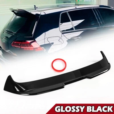 NEWSTART*2020 For VW Golf MK7 MK7.5 R GTI GTD Rear Trunk Roof Spoiler Wing Gloss Black 2014-20