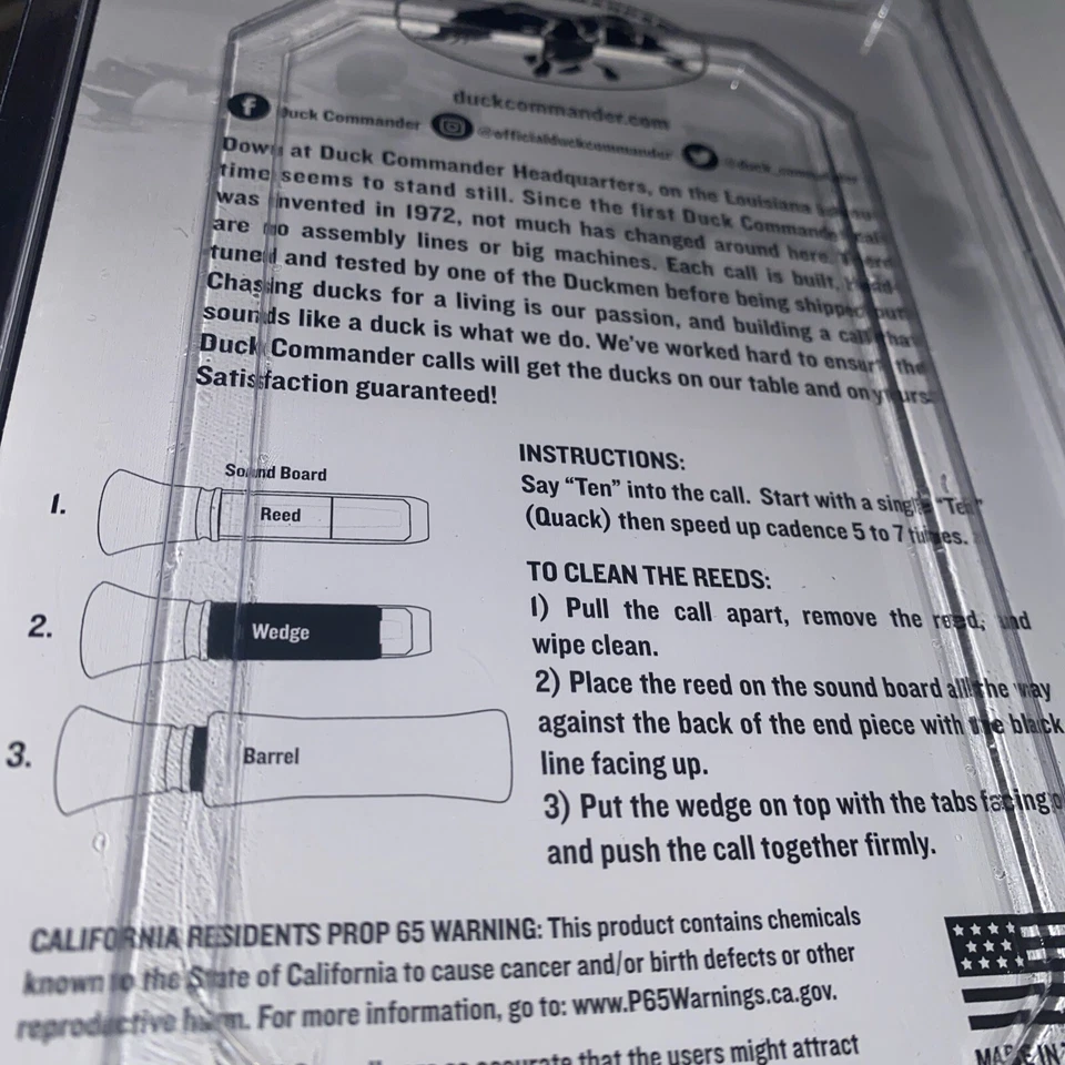 Duck Call Commander Miss Priss Duck Call Hot Pink Ladies Season Phil Robertson - Image 4 of 4