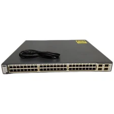 Cisco WS-C3750-48PS 48-Port PoE+ Gigabit Layer 3 Managed Catalyst Switch