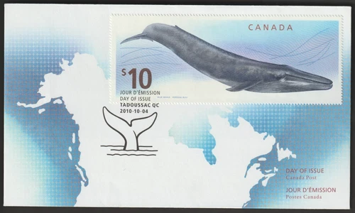 Canada #2405, $10 Blue Whale, Wildlife, Official First Day Cover, FDC 2010