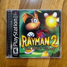 Rayman 2: The Great Escape Sony PlayStation PS1 Video Game Black Label W/Manual