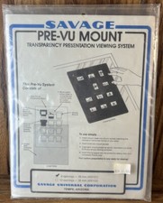 Savage Pre-Vu Mount - 12 Openings for 35mm Slides  Transparencies 400103 NOS