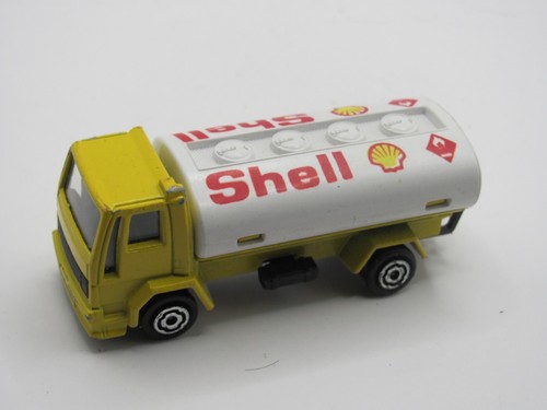 Majorette No.241-245 Ford Tanker Truck COE SHELL Gasoline Yellow 1:100 Diecast