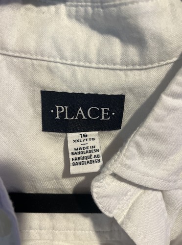 The Children's Place Boy's Uniform Button Up, White, XXL (16), 889705335088 - Picture 6 of 9