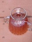 Two-Toned Orange & Clear Glass Loving Cup Trophy 3.5" Tall 5" Wide 3.5" Across — photo 5