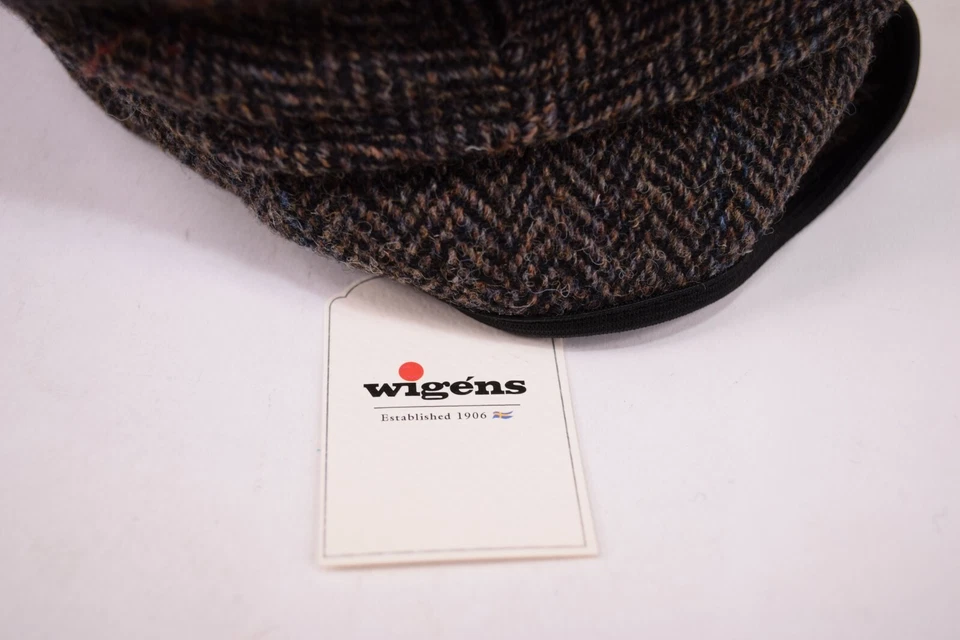 Wigens Nuevo con Etiquetas Harris Tweed Newsboy en Espiga Multicolor Talla 59, 7 y 3/8ths Foto 4 de 4