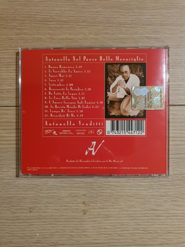 ANTONELLO VENDITTI (ANTONELLO NEL PAESE DELLE MERAVIGLIE) CD - Foto 3 di 3