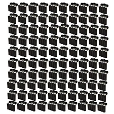 100 Bulk AA / AAA / CR123A Black Battery Holder Storage Cases