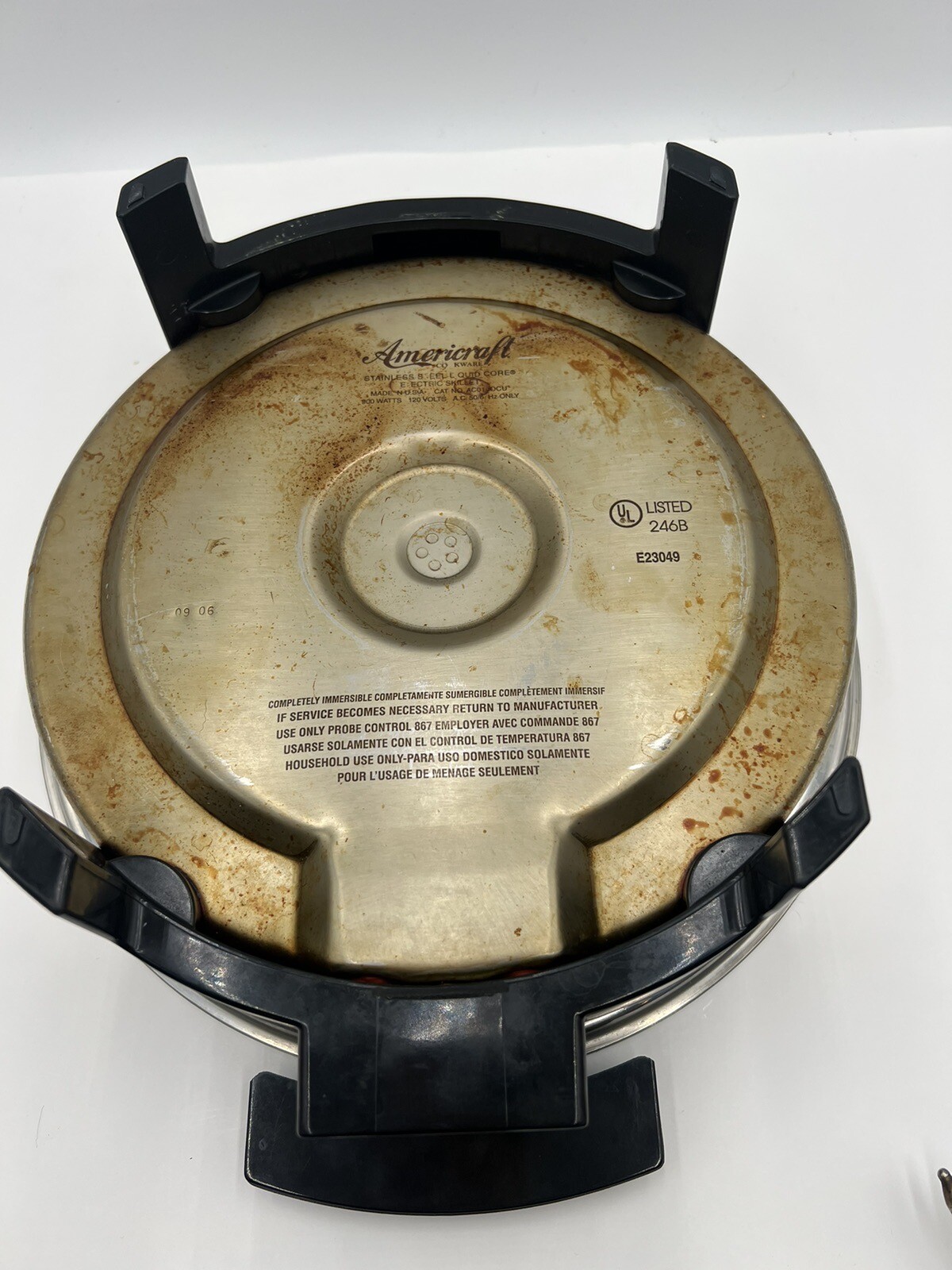 KITCHEN CRAFT Americraft Liquid Oil Core Electric Skillet11.5"900 Watt 010OCU eBay