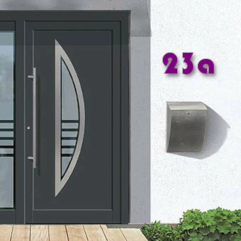 CASA NÚMERO 9 Bauhaus Acrílico Grande Flotante Elegante Moderno Brillo Negro Hágalo Usted Mismo Foto 3 de 4