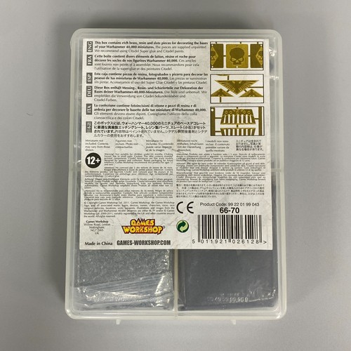 BASING KIT WARHAMMER 40,000 CITADEL MINIATURES BRASS RESIN SLATE SCENERY 40K - Picture 2 of 2