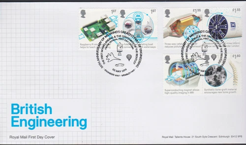 2019 - British Engineering FDC - Engineeer Way Wembley  Pmk  - Post Free