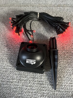 50 Outdoor Red Solar Powered String Lights Christmas Halloween New