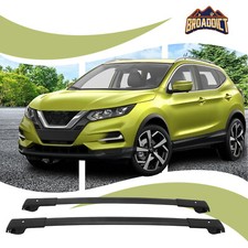 Cross Bars Roof Rack Rail Luggage Baggage For Nissan Rogue Sport 2017-2022 Black