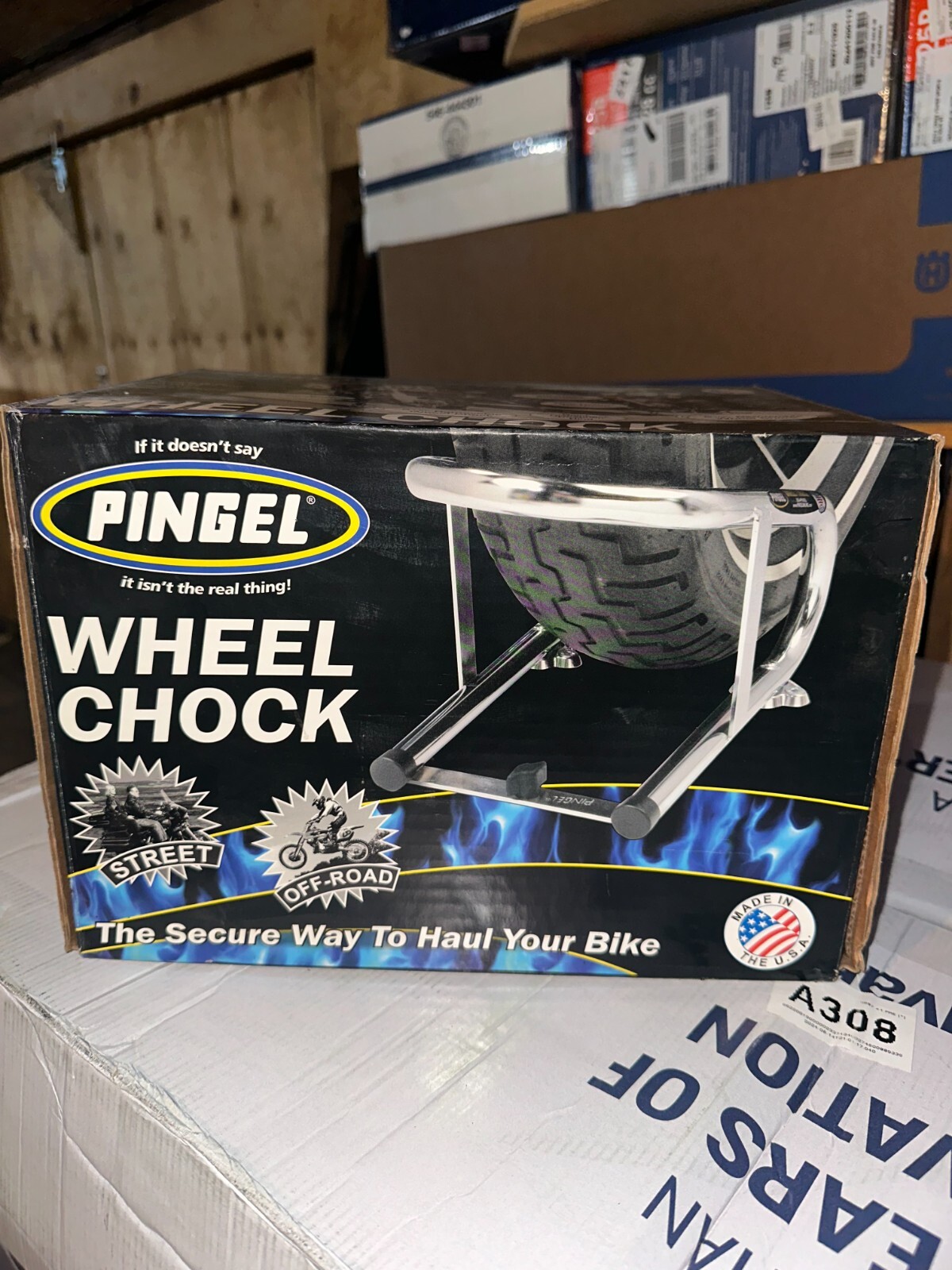 Pingel 3.5" Motorcycle Wheel Chock, Removable for Narrow Front Tires eBay