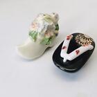 Miniature Vtg Collectible Shoe Lot G Salt Pepper Shaker Japan Geta Sandal Dutch