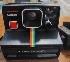 Vintage Polaroid Land Camera Time-Zero OneStep Instant includes Focal 600 Flash