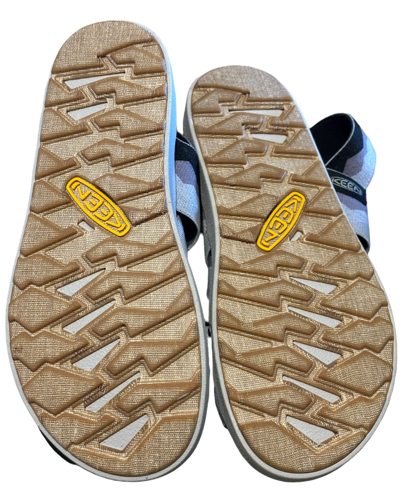 Sandali Keen da donna 6 M Elle cinturino posteriore plateau punta aperta cardo nero con scatola