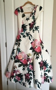 rose trumpet dress asos