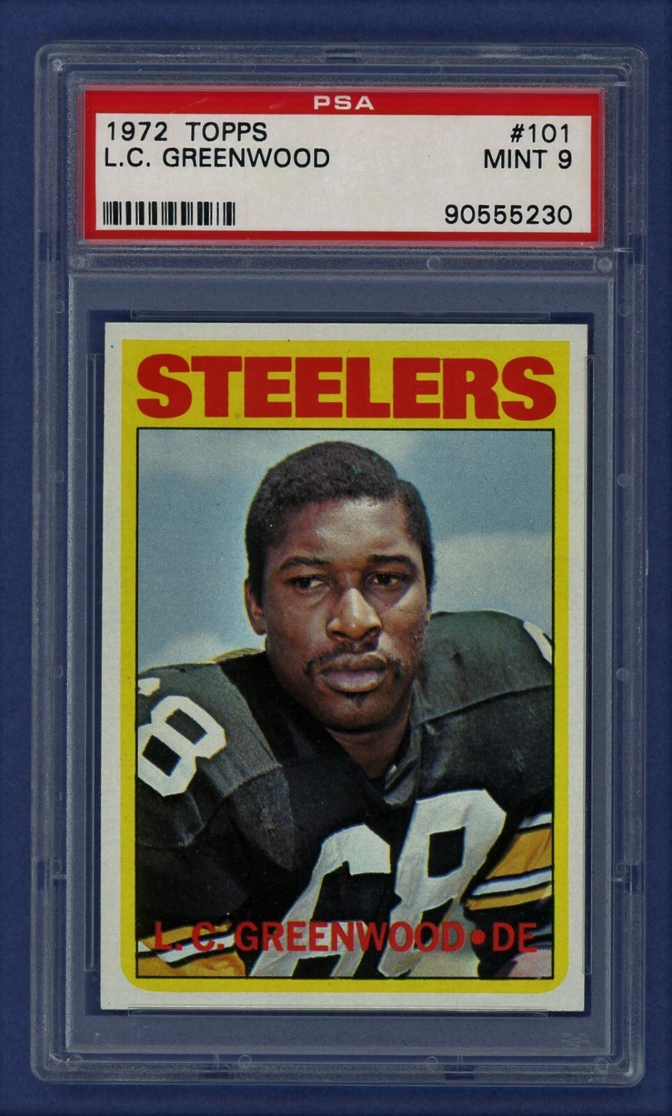 1972 Topps L.C. Greenwood Rc Rookie #101 PSA 9 MINT Low Pop