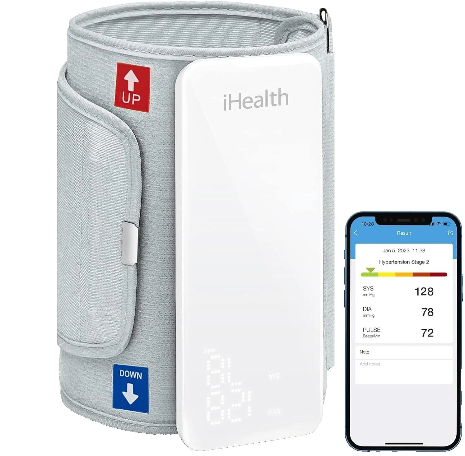 Tira de prueba de sangre iHealth Glucosa Diabetes Tiras de Prueba