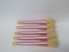 MALLY PINK DOUBLE ENDED FOUNDATION CONCEALER BRUSH LOT OF 5