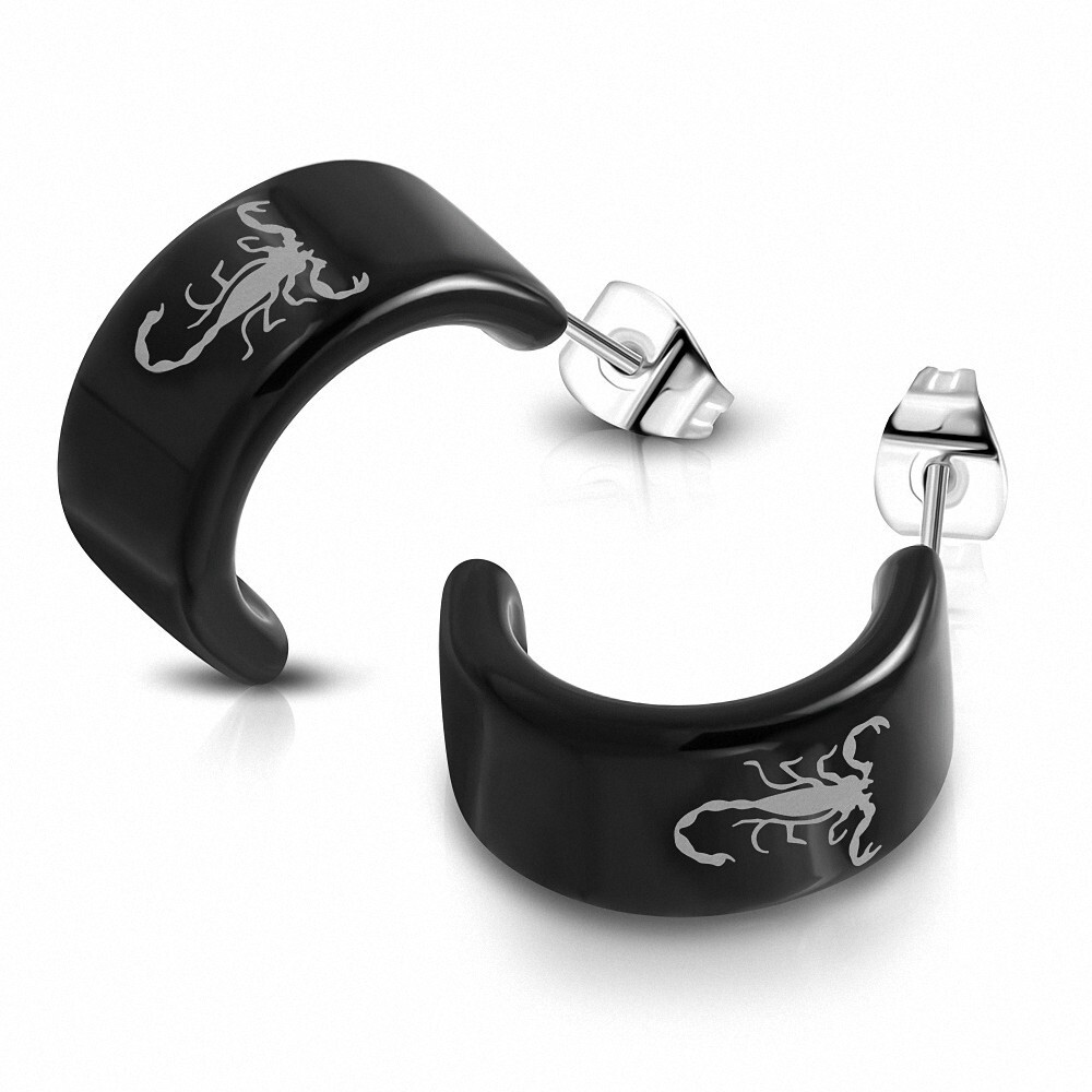 Stainless Steel Black & Bicolor Scorpio Zodiac Signing Two