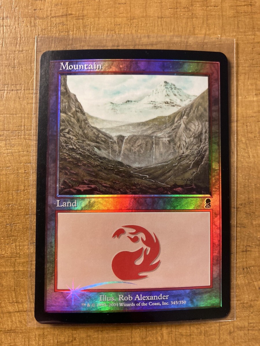 MTG✨MOUNTAIN FOIL✨ Odyssey MINT Common LAND 2001 R. Alexander