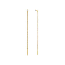 14k Zoe Chicco Diamond Threader Earrings