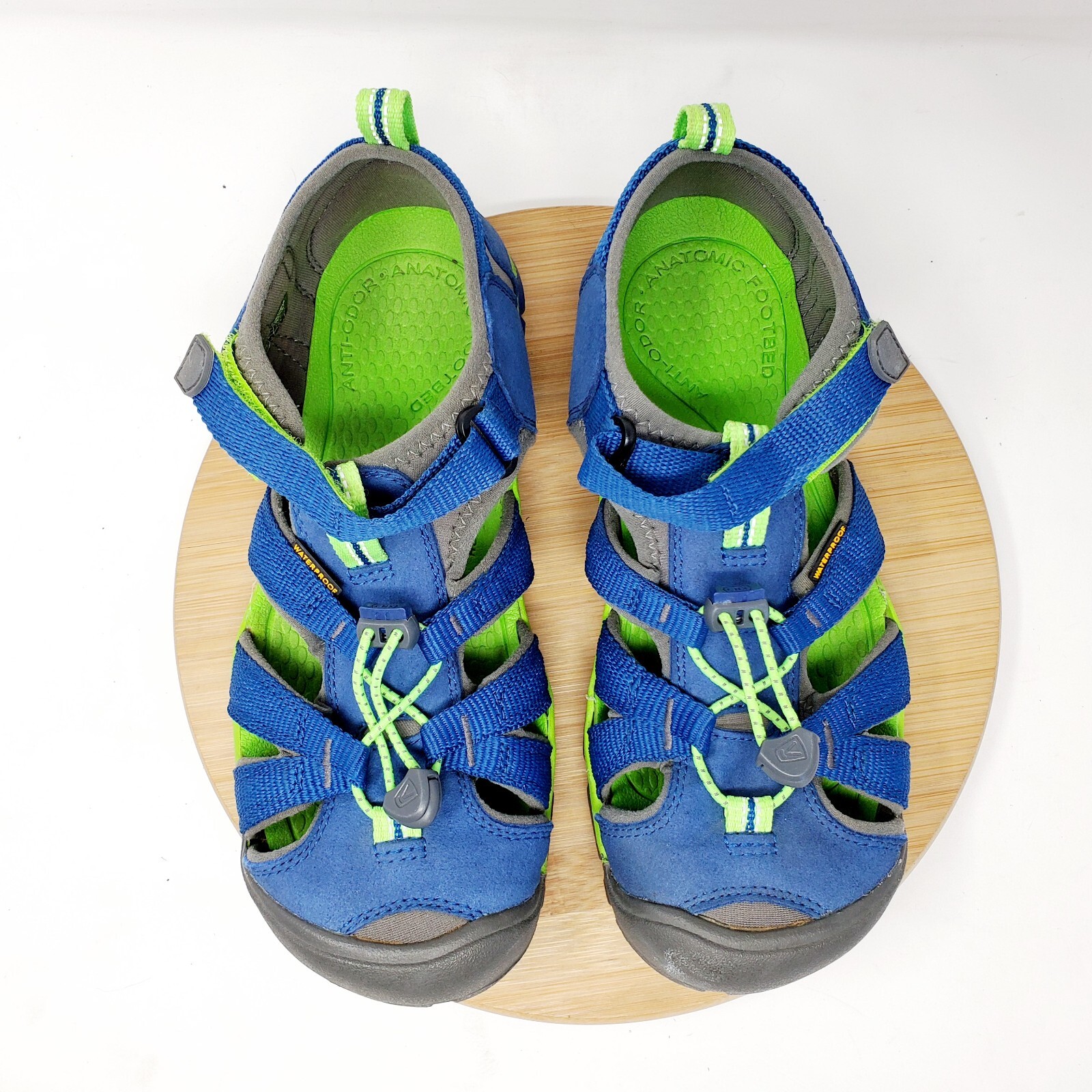 KEEN Sandali Bambini Grandi 4 Blu Verde Acqua Gioco Sport Ragazzo Ragazza Scarpe Seacamp II CNX