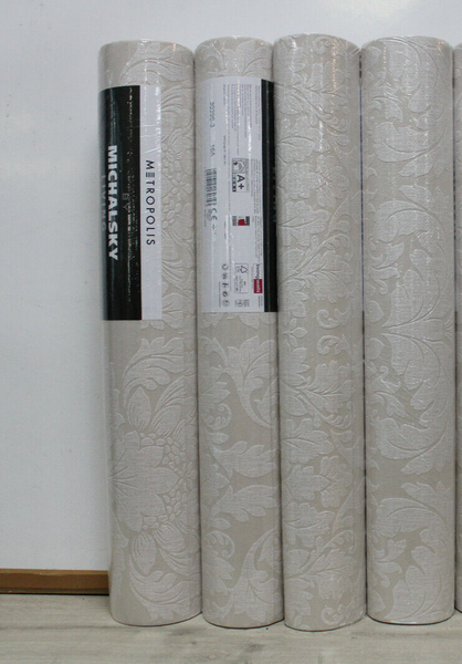 4 Rollen Vliestapete As Creation Michalsky 30396-3 Beige-Creme Barock Anf. 18A-image