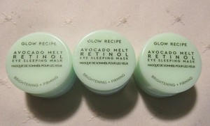 3 X Glow Recipe Avocado Melt Retinol Eye Sleeping Mask ...