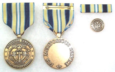 DoD Inspector General Civilian Meritorious Service Medal (type 2), OBSOLETE set