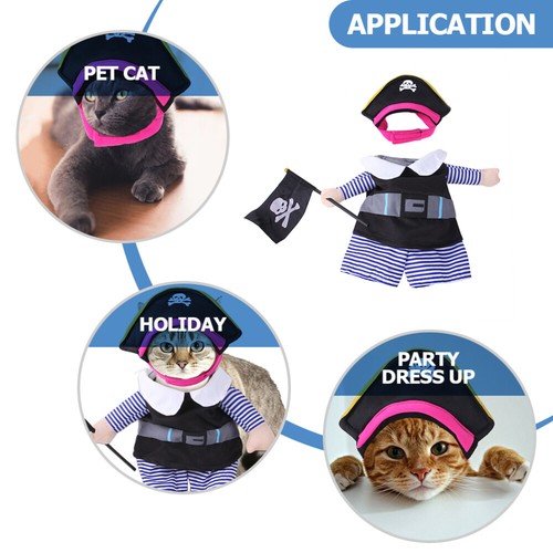 Lovely Party Comfortable Pirate Puppy Clothes Dog Hat Cat Dog - 第 3/12 張圖片